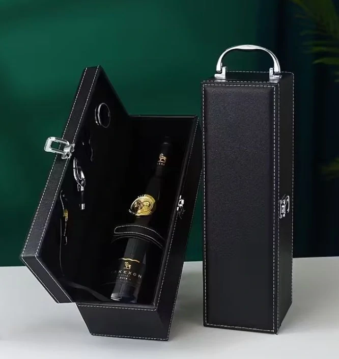 Exkluzívny box na víno "Coffin" s personalizovaným gravírovaním