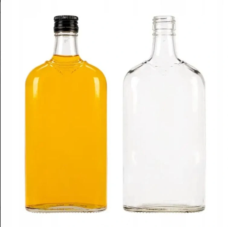 Personalizovaná sklenená fľaša "Ploskačka" s gravírovaním (500 ml)