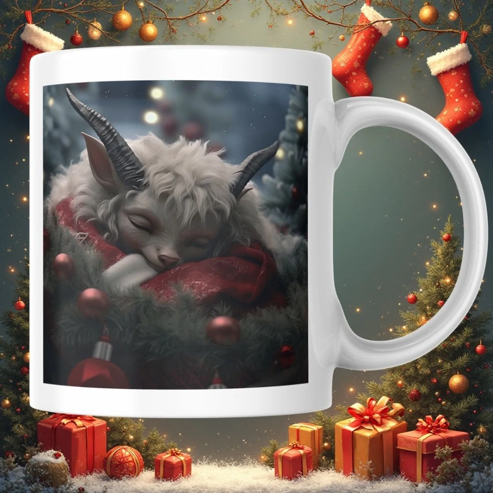 Zábavný hrnček na mikuláša: Krampus edícia