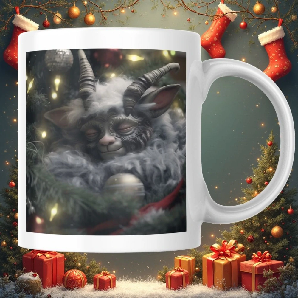 Zábavný hrnček na mikuláša: Krampus edícia