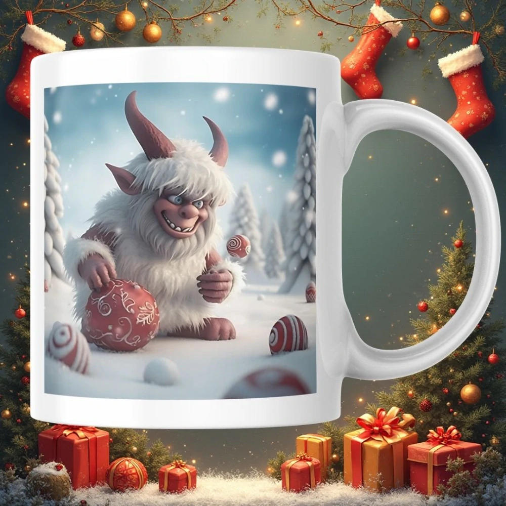 Zábavný hrnček na mikuláša: Krampus edícia