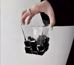 Dizajnový pohár 'Black Ice' s gravírovaním