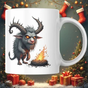 Zábavný hrnček na mikuláša: Krampus edícia