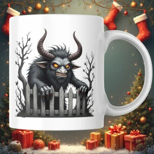 Zábavný hrnček na mikuláša: Krampus edícia