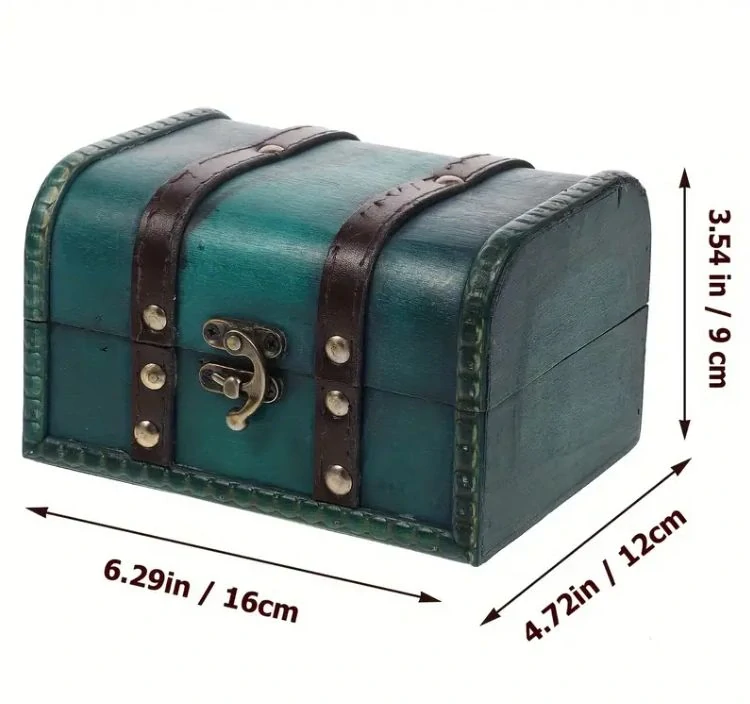 Drevená vintage truhlica s personalizovaným gravírovaním 