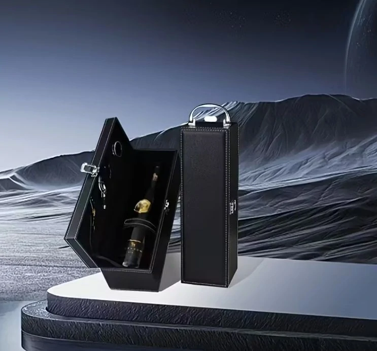 Exkluzívny box na víno "Coffin" s personalizovaným gravírovaním