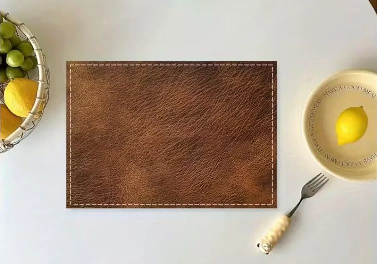 Sada koženkových prestieraní s personalizáciou (4 ks)