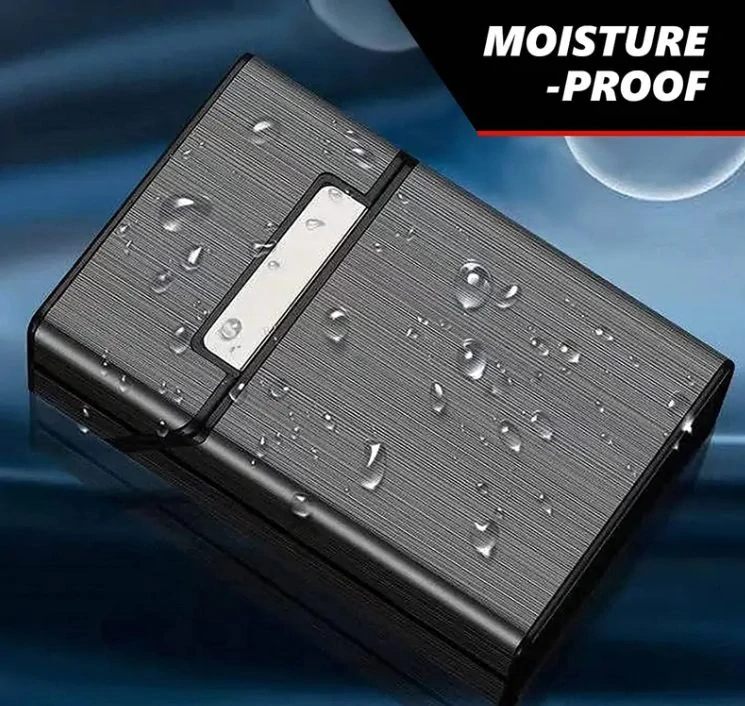 Elegantné puzdro na cigarety s personalizovaným koženým detailom