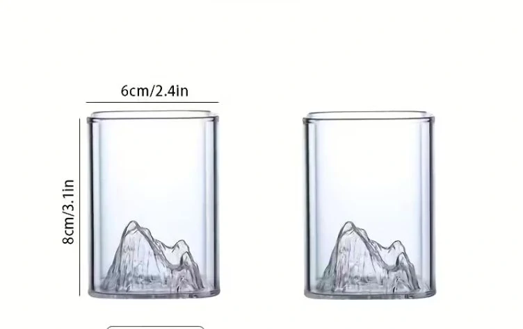 Sada 'Horský masív' s gravírovaním (karafa a 2 poháre)