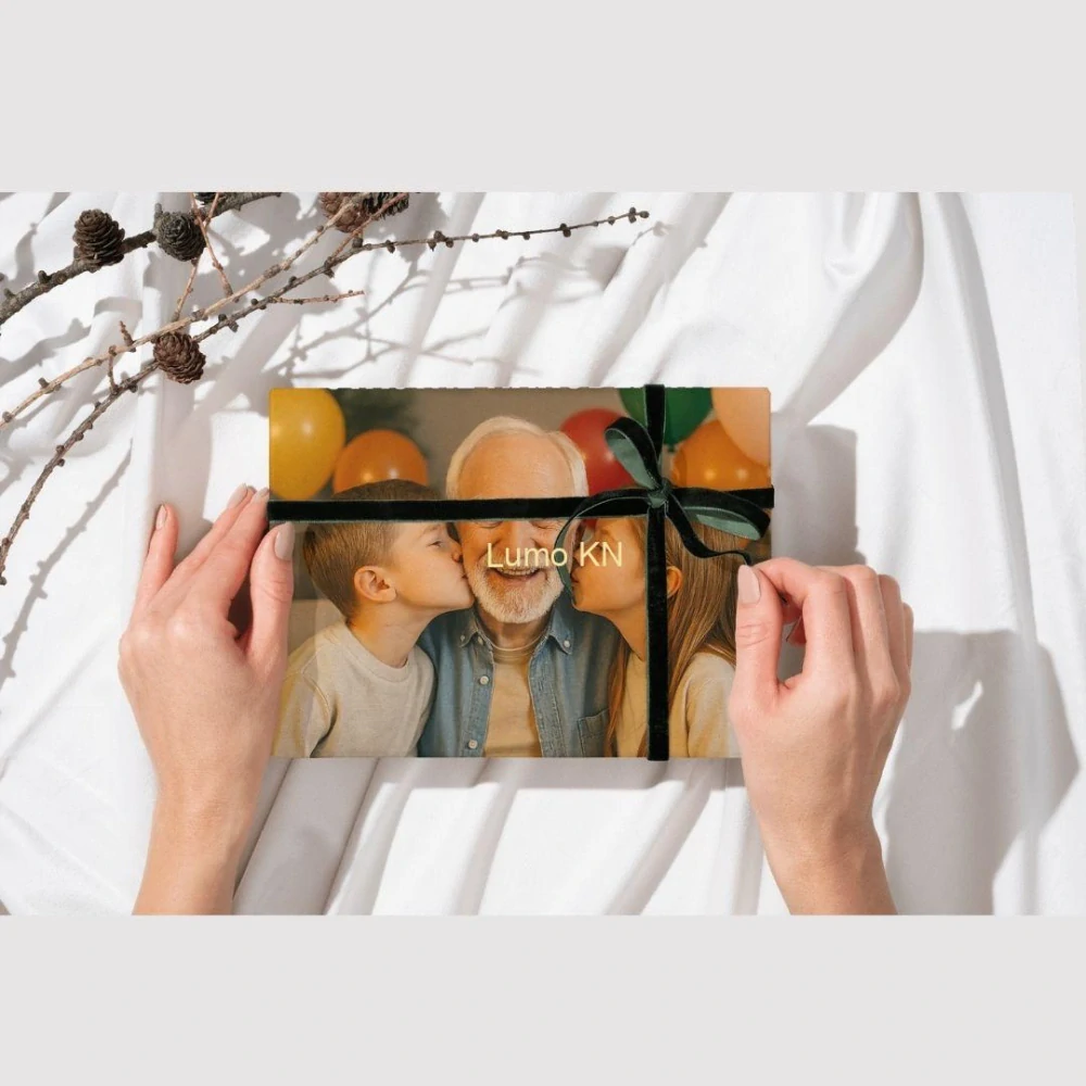 Personalizácia darčekovej krabice s vlastnou fotkou