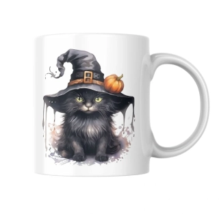 Halloweensky keramický hrnček s originálnou potlačou 33