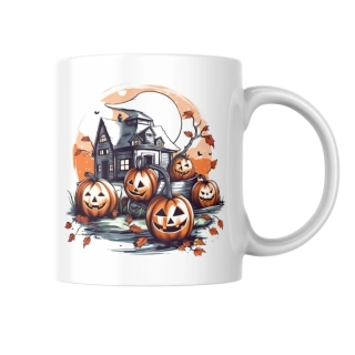 Halloweensky keramický hrnček s originálnou potlačou 127